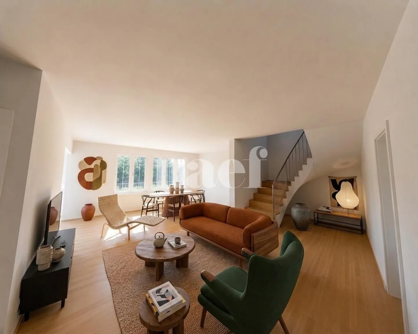 Geräumiges, vollständig renoviertes 6-Zimmer-Duplex im 1. Stock mit Balkon - Foto 1 von 5