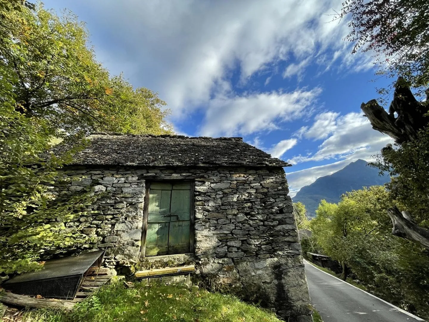 «Rustico di 2 locali da riattare con prato da sfalcio,  e bosco    /  Rustico zum Ausbauen mit  Wald und Wiese» - Foto 3 di 18