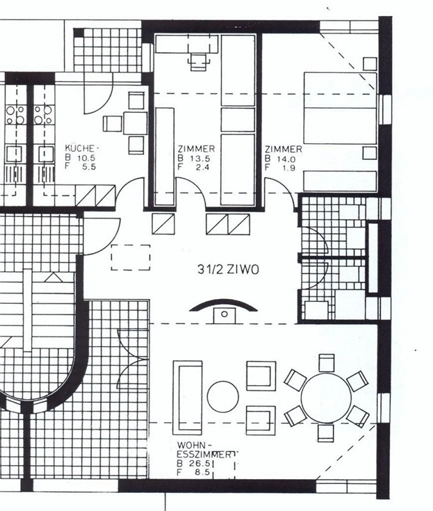 Charmante Wohnung mit Cheminée - Foto 9 von 9