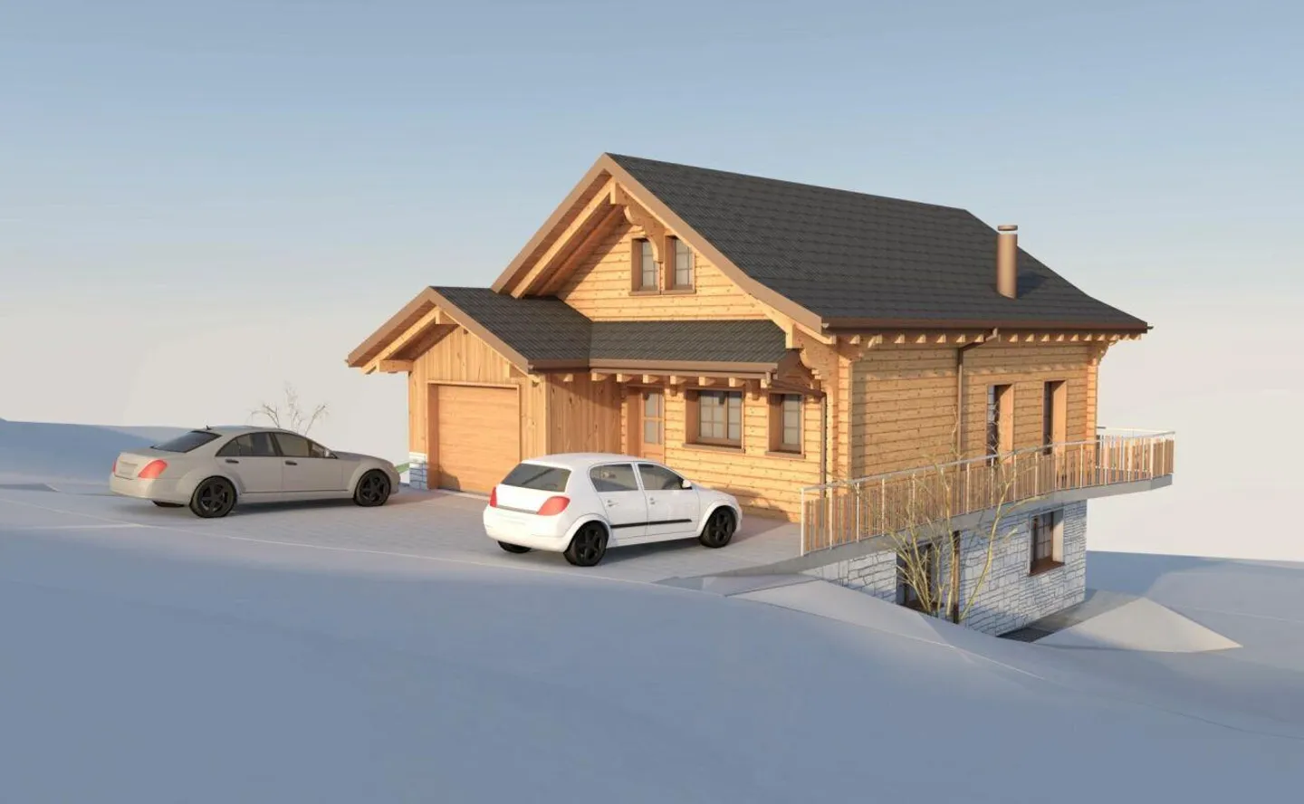 Chalet moderno con costruzione sostenibile e panorama montano - Foto 4 di 8