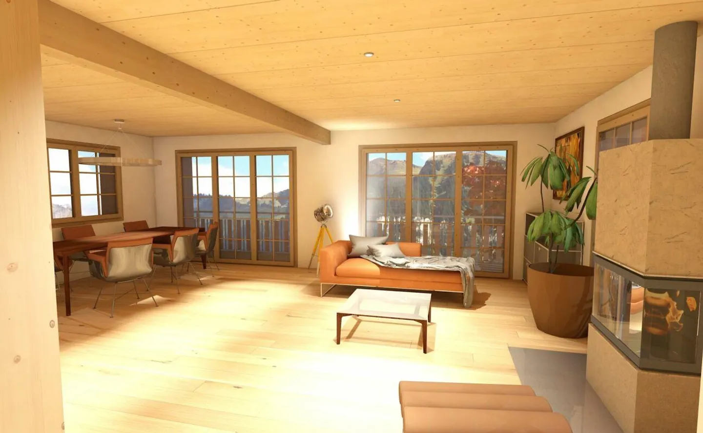 Chalet moderno con costruzione sostenibile e panorama montano - Foto 5 di 8