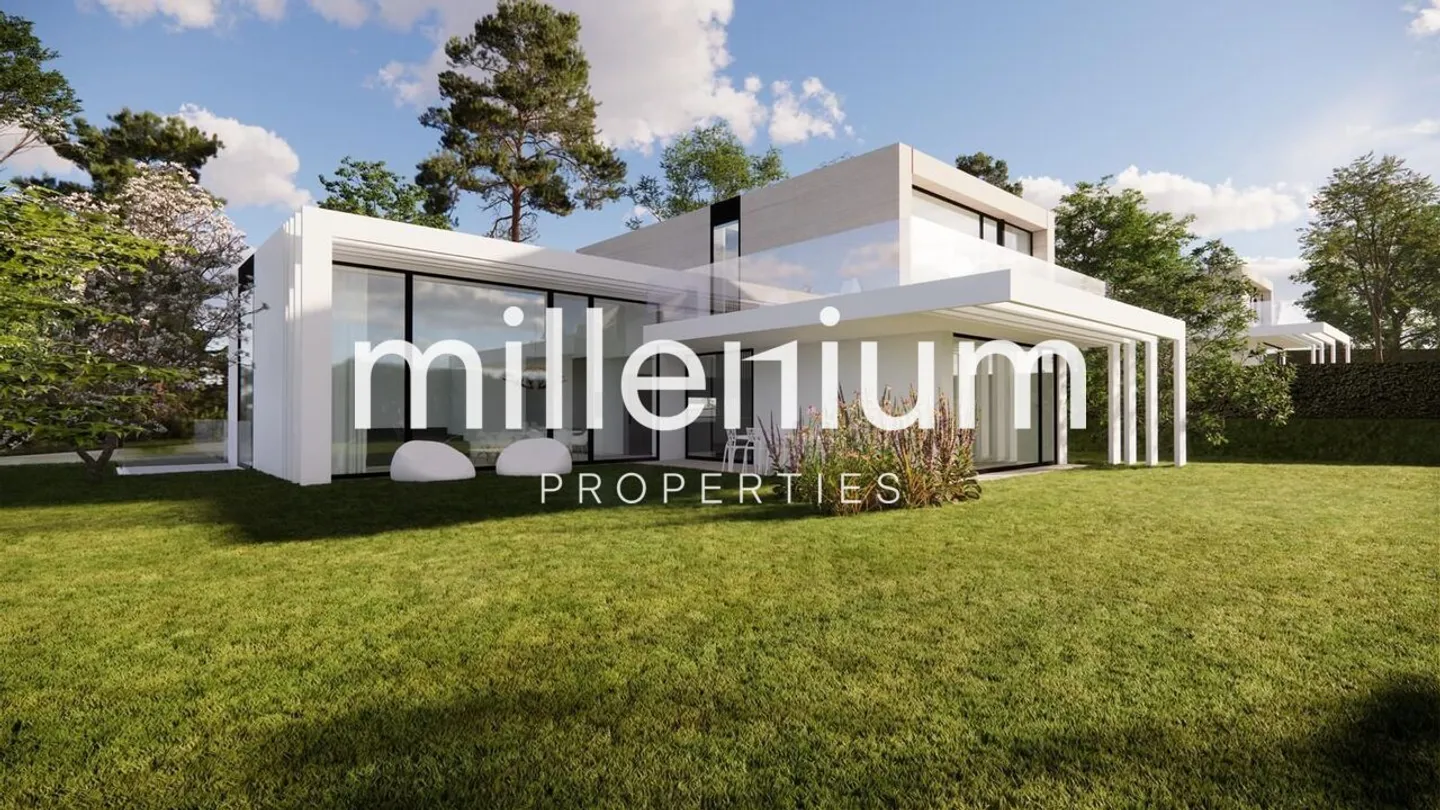 Neue zeitgenössische Villa 100 m vom See in VESENAZ - Foto 1 von 3