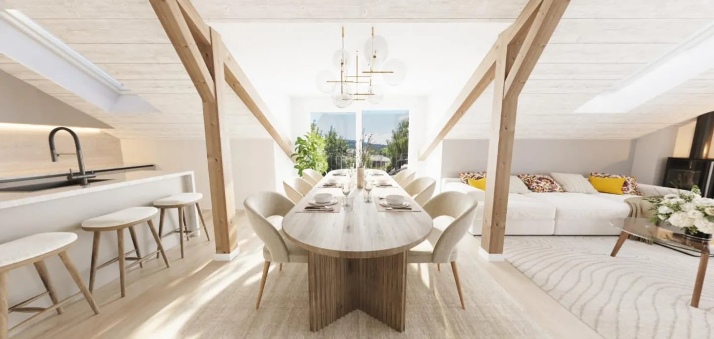 Old charm, modern style. 3.5 rooms / 100m² with generous volume - Photo 5 of 11