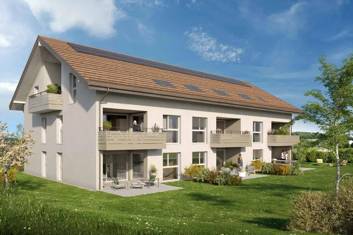 Appartamento nuovo di 4,5 locali con giardino - Foto 3 di 6