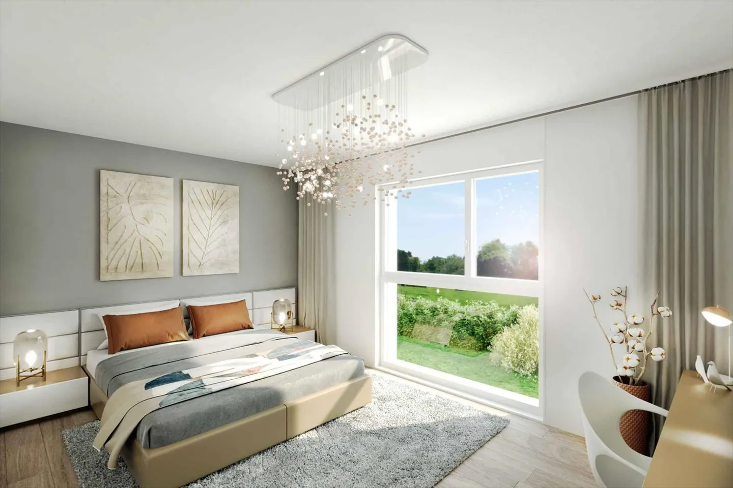 Appartamento nuovo di 4,5 locali con giardino - Foto 5 di 6