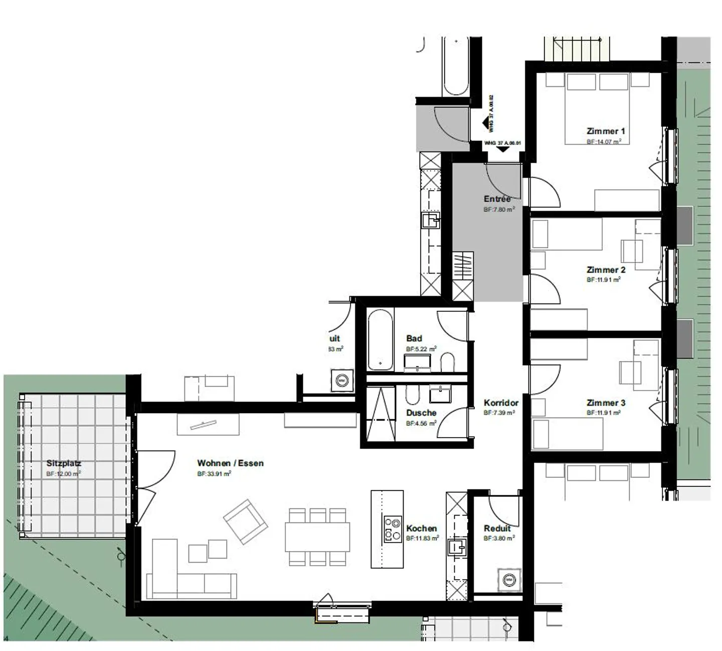 Neubauwohnung mit Garten, modern und alltagstauglich - Foto 2 di 4