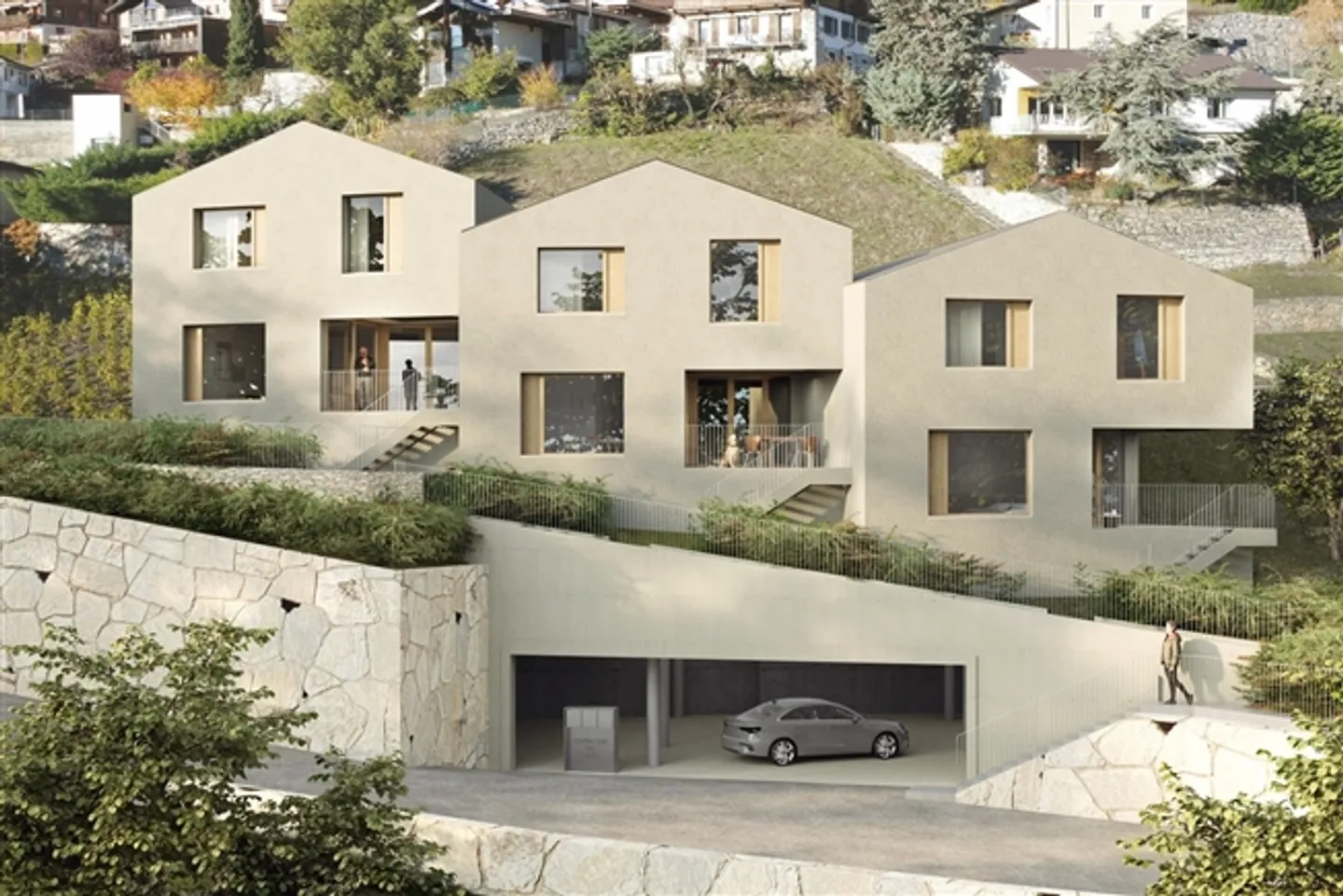 MAGNIFICENT OFF-PLAN VILLA CORNICHE DU SOLEIL - SIERRE - Photo 2 of 9