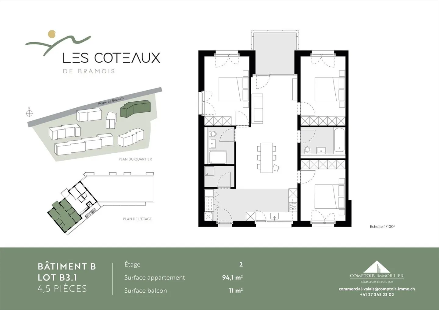 A louer superbes appartements de 4.5 pièces dans un nouveau complexe, Les Coteaux de Bramois - Photo 13 sur 13