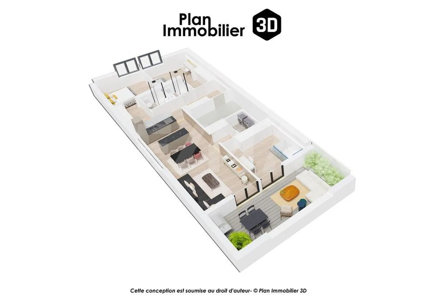 PROMOTION EN VENTE SUR PLAN – LOT B5, APPARTEMENT 4,5 PIÈCES AVEC L... - Foto 6 von 7