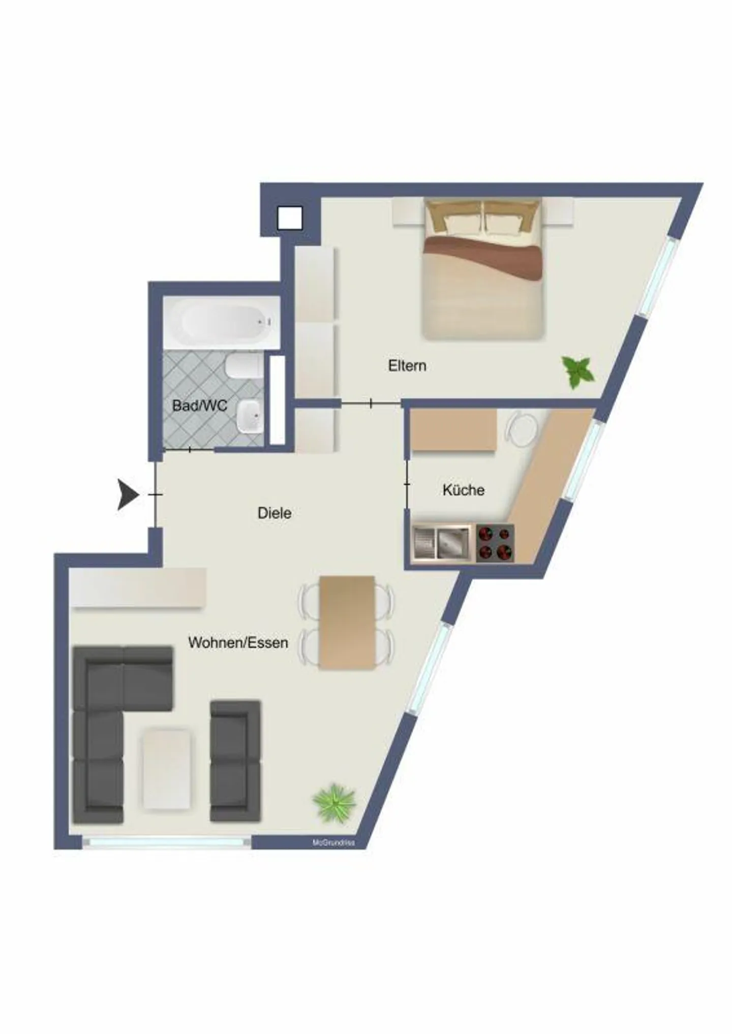 Appartamento accogliente con 2 camere in posizione centrale a San Gallo - Foto 7 di 7