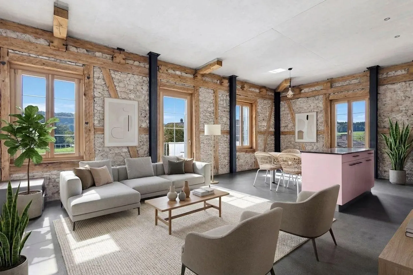 Appartement moderne de 3,5 pièces avec balcon de 18 m² à Bollodingen - Photo 2 sur 13