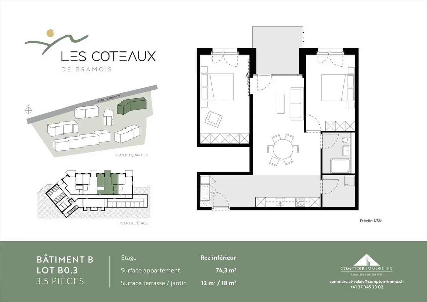 Superbes appartements de 3,5 pièces à louer dans un nouveau complexe immobilier à Bramois - Photo 11 sur 13