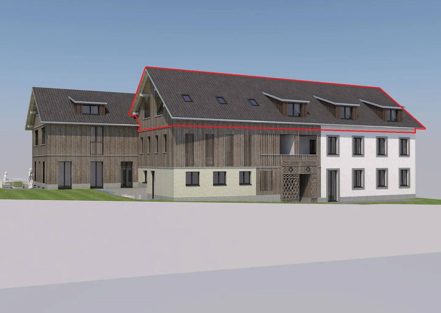 New construction: Condominium (top floor with gallery, No. 8) in rural Liebensberg (municipality of Wiesendangen) - Photo 1 of 9