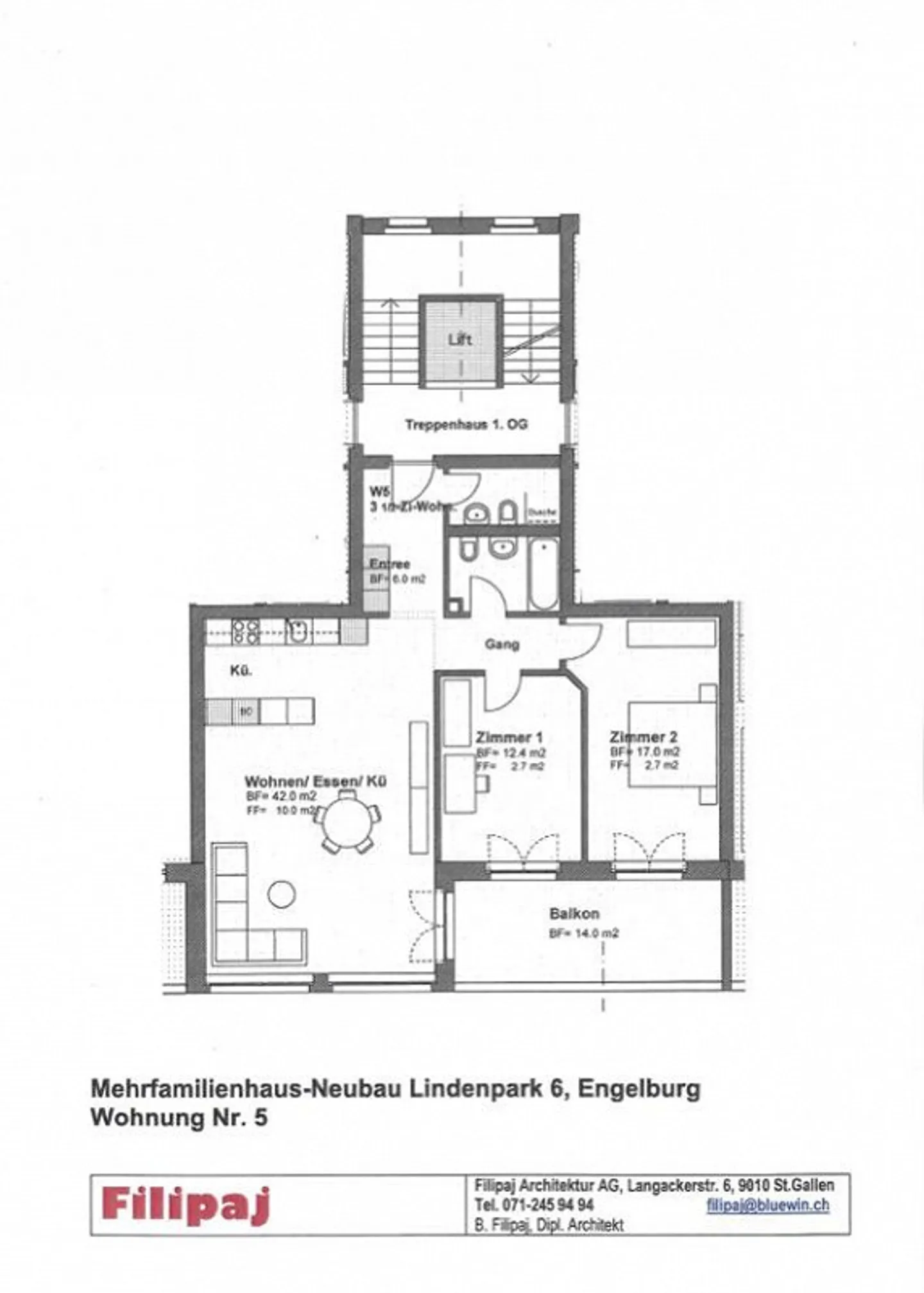 Appartamento nuovo attraente di 4,5 stanze - Foto 2 di 2