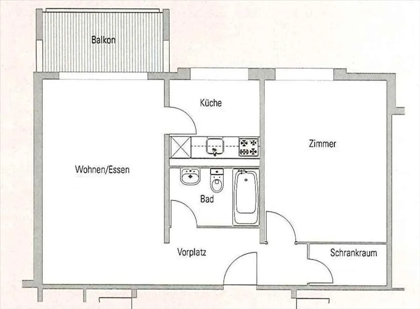 2-room apartment - Photo 4 of 4