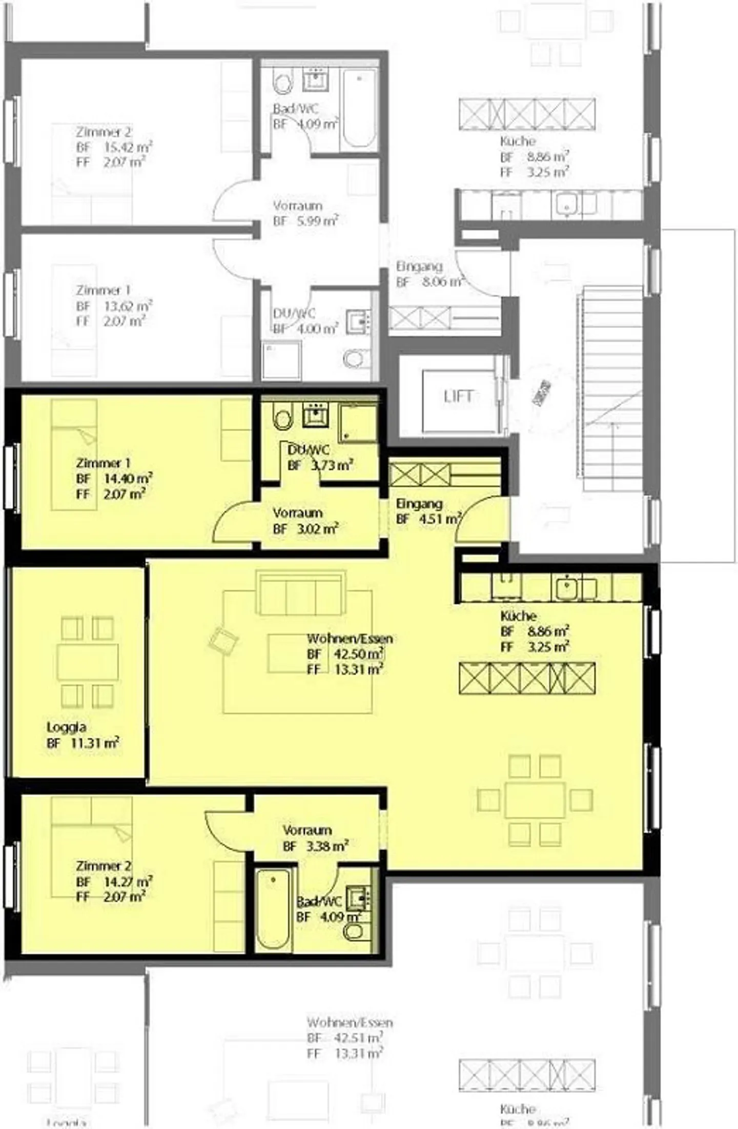 unico, generoso, bello, moderno - appartamento 2.5 stanze disponibile dal 01.02.2027 - Foto 11 di 11