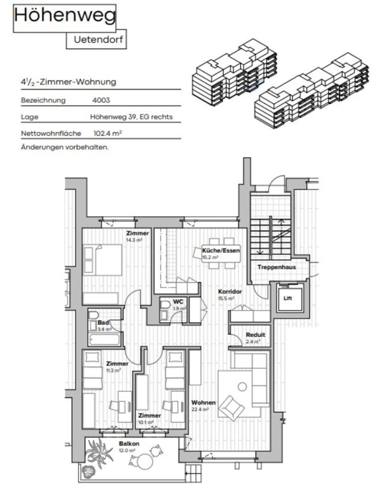 Moderne 4.5-Zimmer Wohnung - Foto 10 von 10