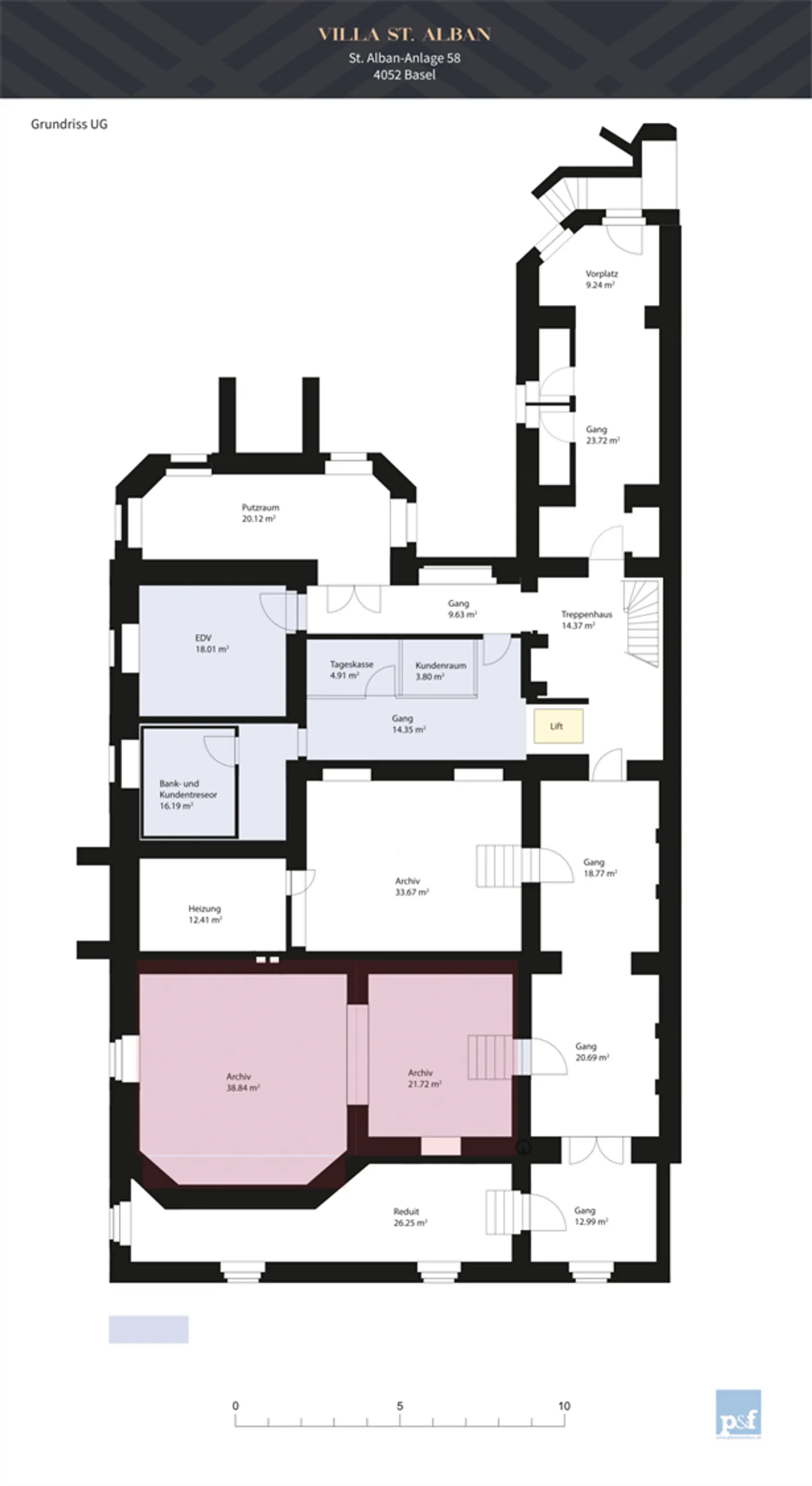 Archiv- / Lagerraum - Direkt am Aeschenplatz (UG) - Foto 6 von 6