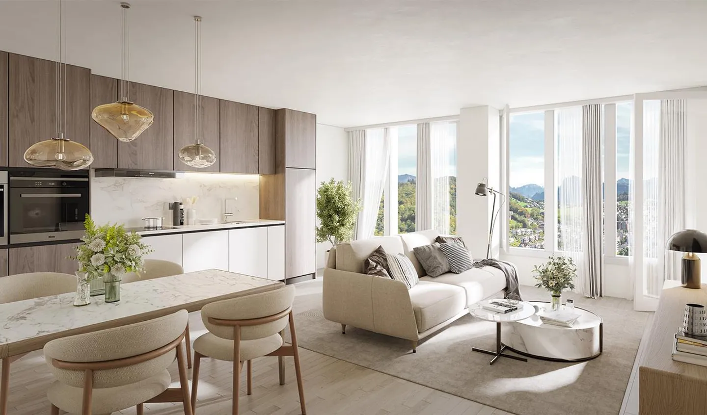 Luxuswohnung mit atemberaubender Aussicht - Foto 3 von 6