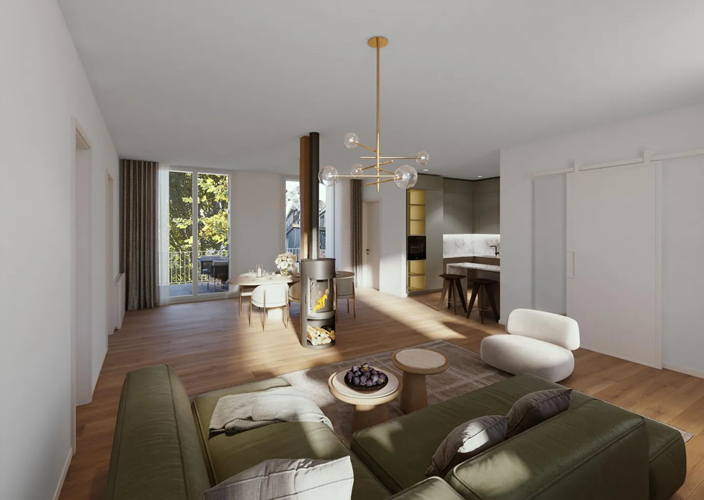 Bright 3.5-Room Ground Floor Apartment with Balcony (Ground Floor Hall) - Photo 5 of 6