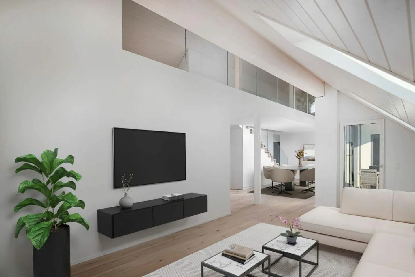 Maisonette-Dachwohnung avec vue sur le lac - Vivre au-dessus des toits de M... - Photo 7 sur 14