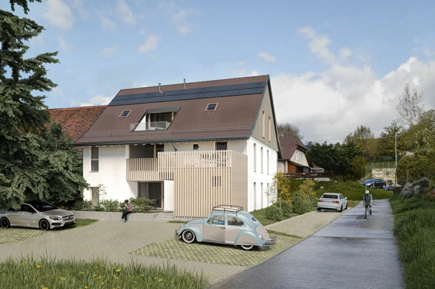 «3 Off-Plan-Wohnungen zum Verkauf - 4,5 und 5,5 Zimmer mit Garten, Terrasse oder Loggia - Nur 6 km von Yverdon entfernt» - Photo 7 sur 12