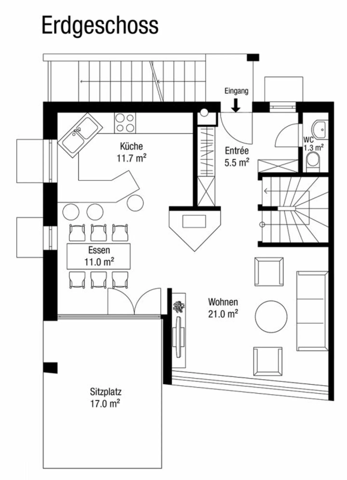 Casa bifamiliare di 4,5 stanze con appartamento di 2,5 stanze - Foto 13 di 13