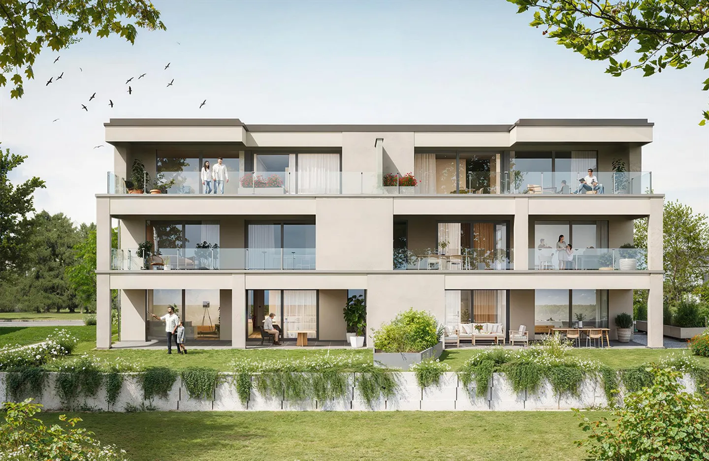Appartement en attique moderne de 4,5 pièces - Photo 1 sur 6