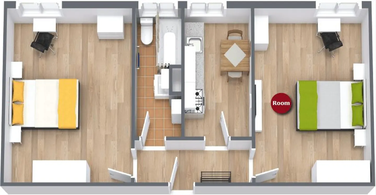 Furnished room in modernised apartment in a top location - Photo 7 sur 7