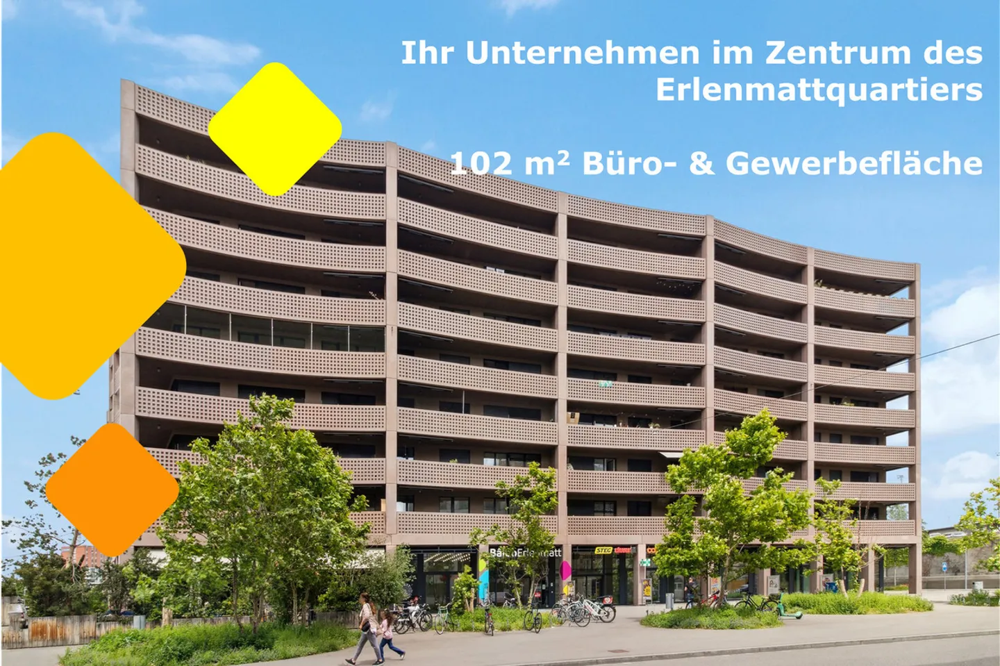 Attractive office or commercial space in the vibrant Erlenmatt district - Photo 1 of 3