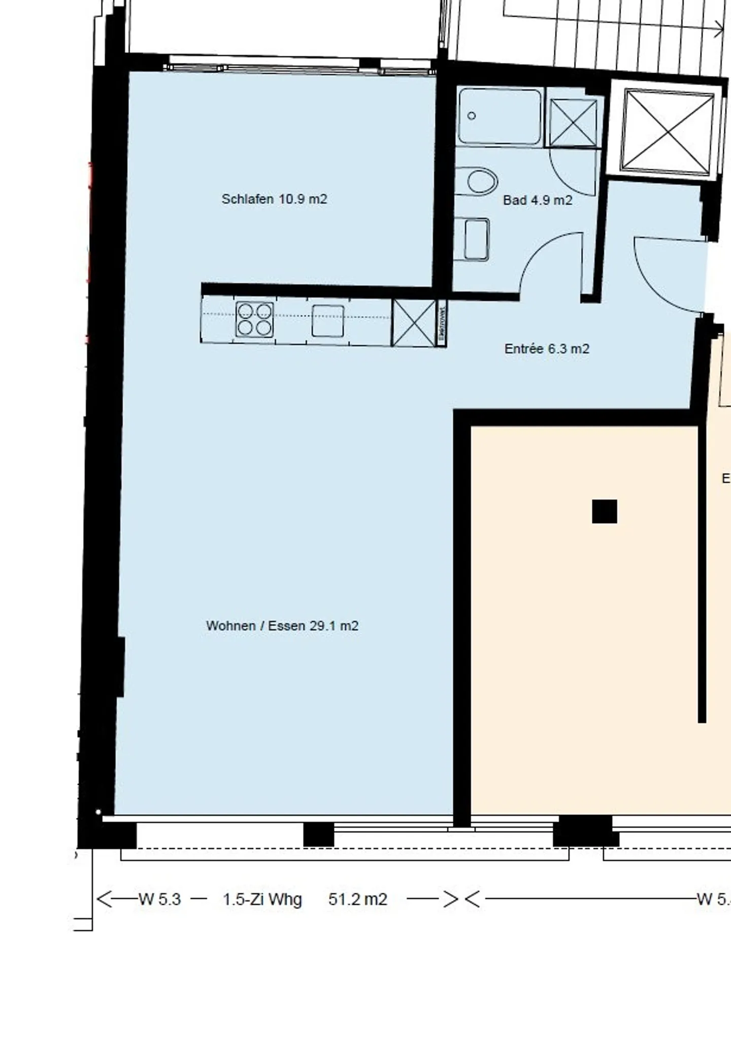 Apartment for rent - Photo 7 of 8