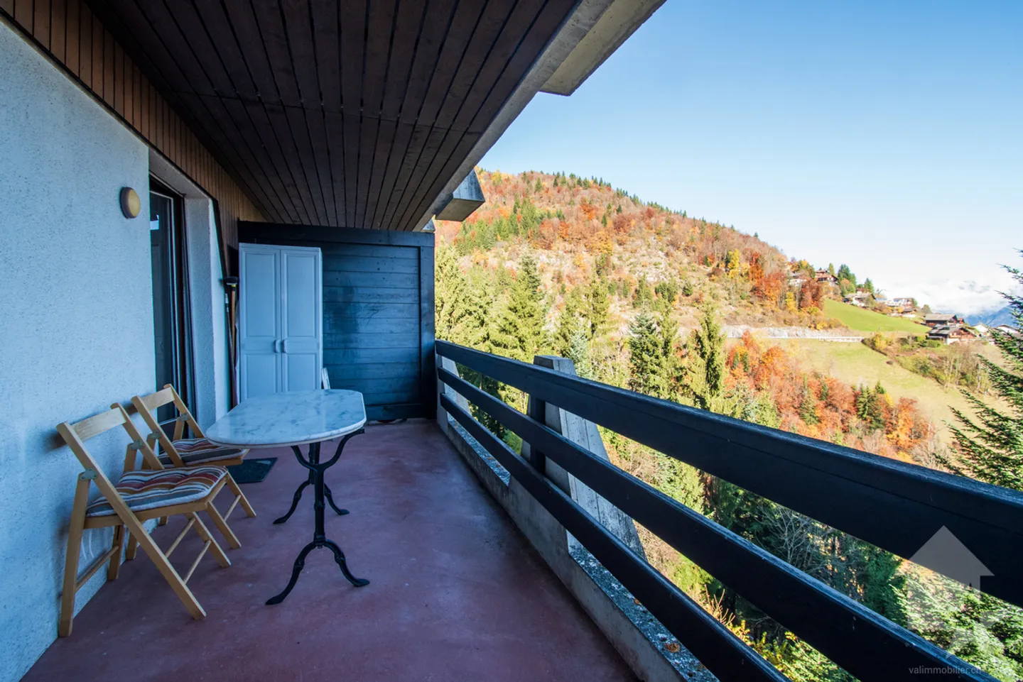 Torgon, 2 locali nella residenza le Cleuset con vista sulla pianura - Foto 1 di 14