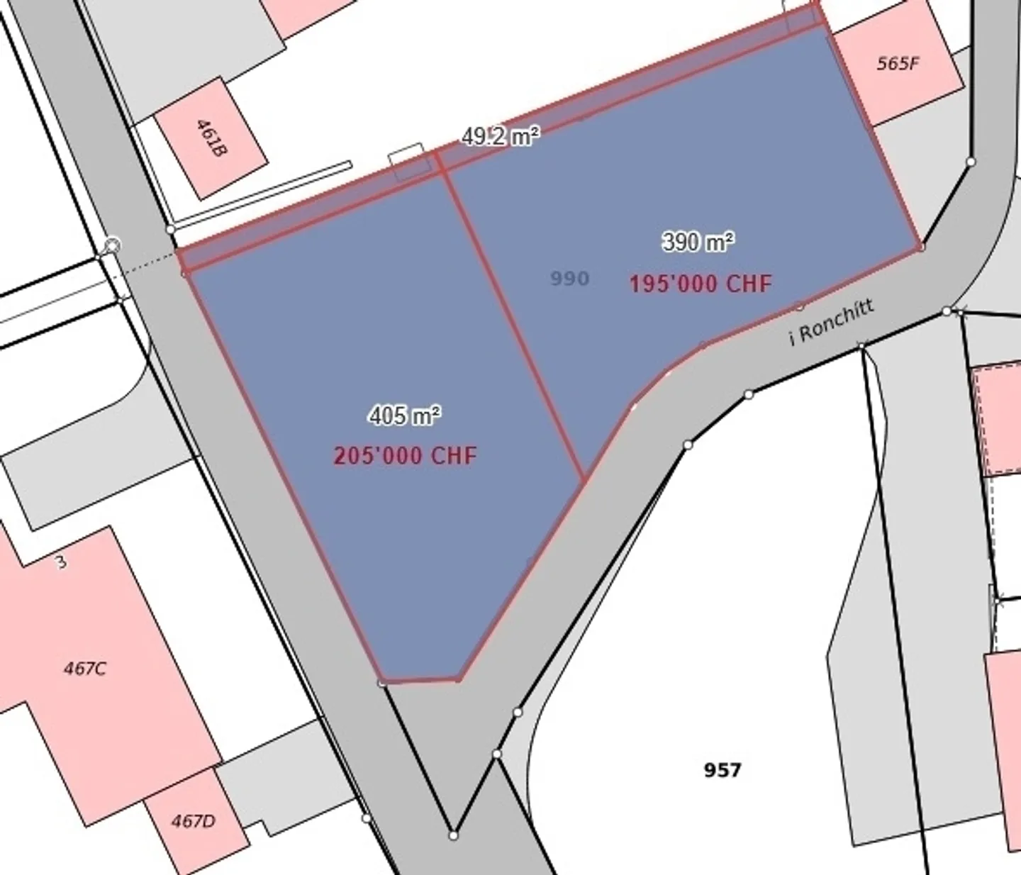 Terrain constructible R2 situé dans un emplacement privilégié à Osogna - Photo 2 sur 4