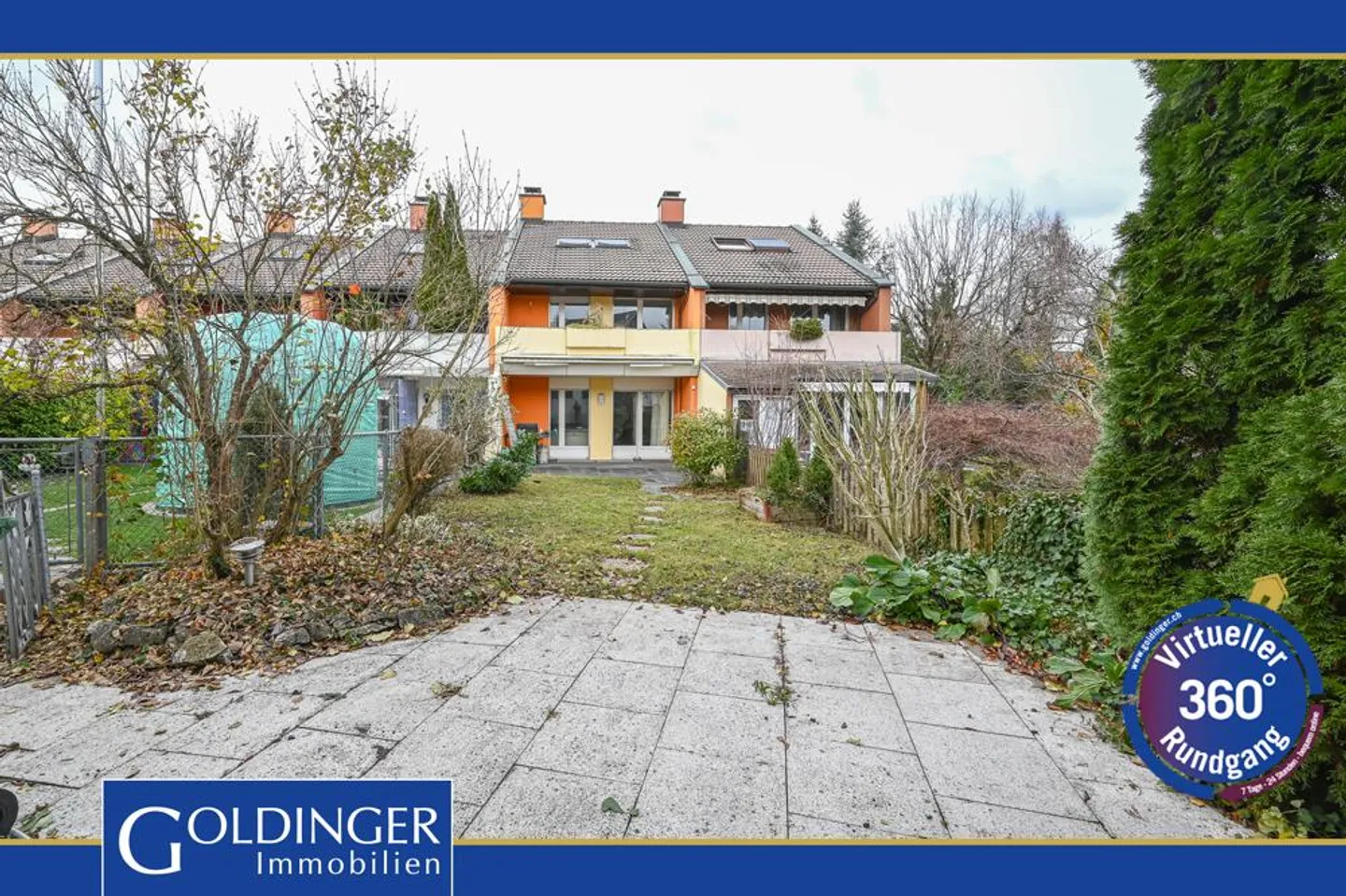 Grosszügiges Wohnen mit viel Licht, Kamin und Garten - Foto 1 von 7