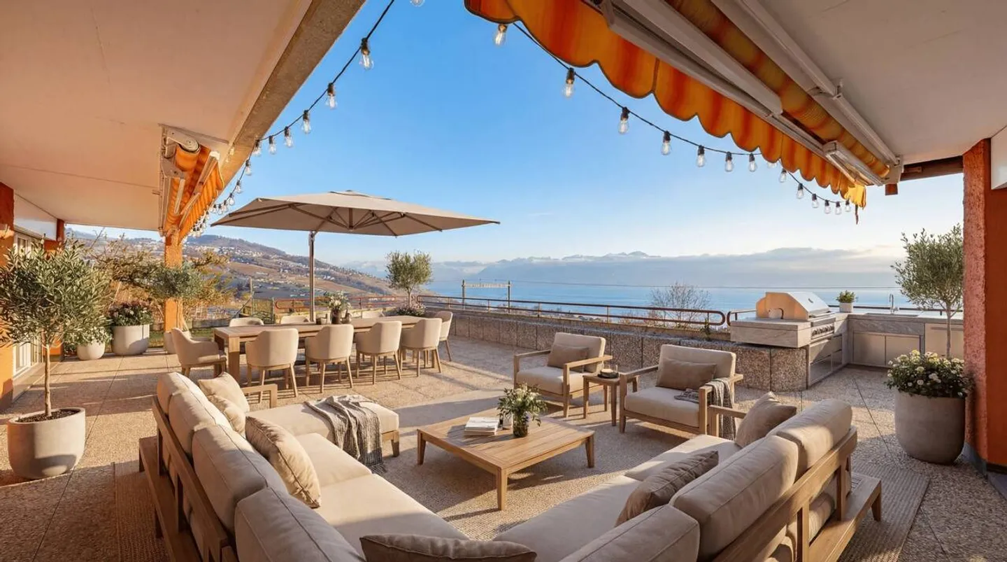 La Transformation - Espace, Confort et Vue Panoramique sur le Lac et les Alpes - Photo 1 sur 13