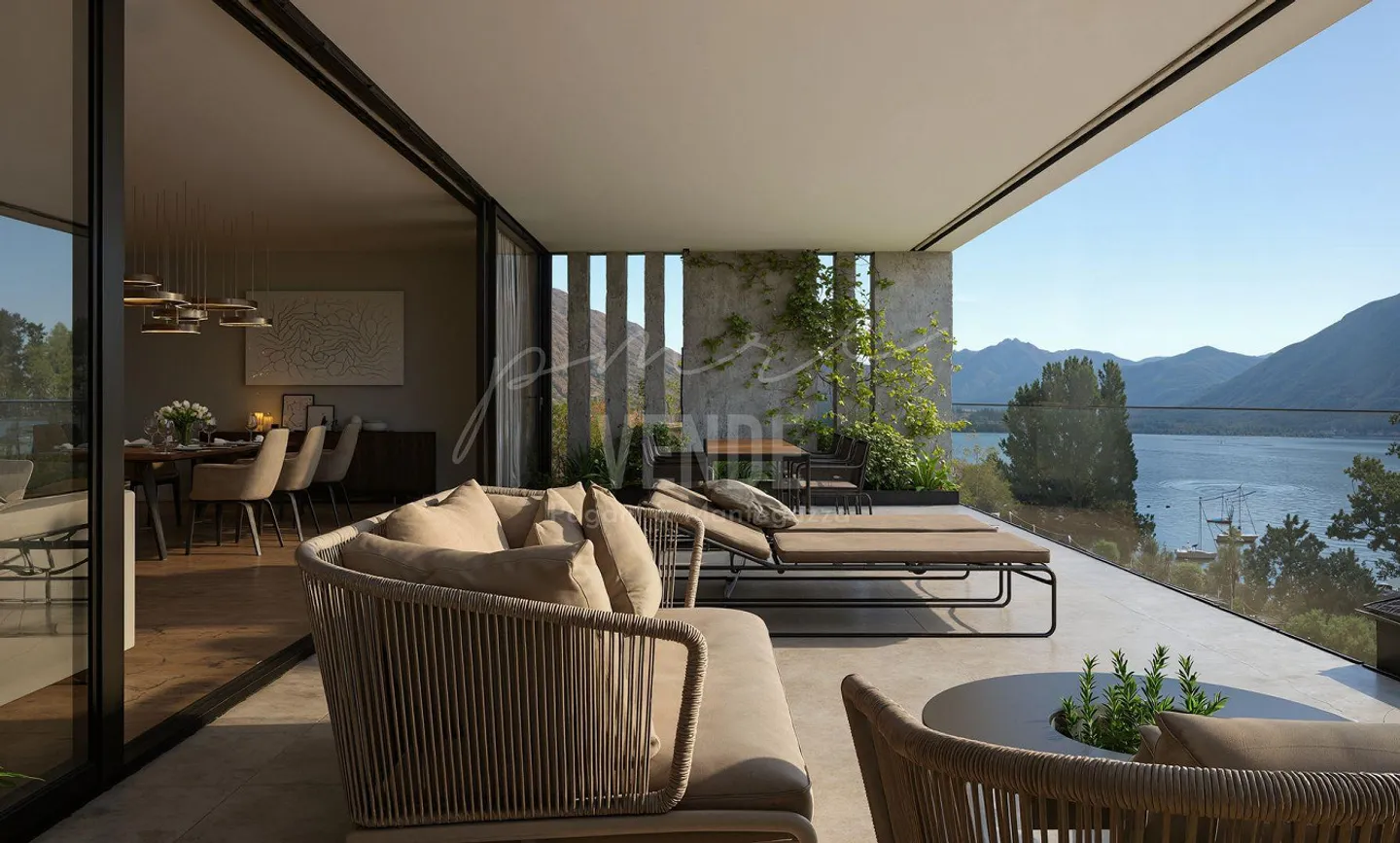 Minusio | 4.5-room Penthouse with permanent 180° lake view | Generous spaces and privacy - Photo 12 of 14