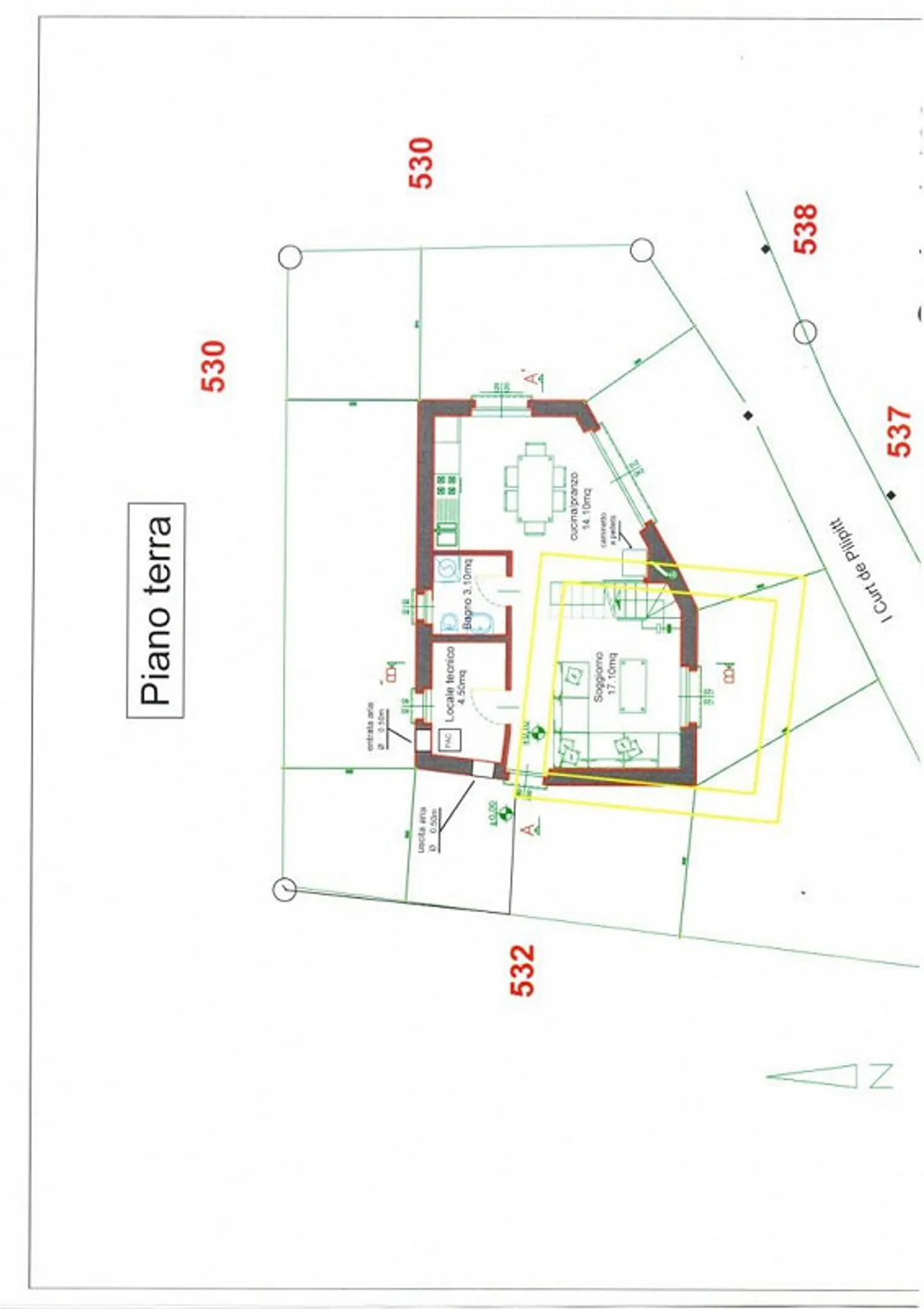 «Dorfrustico zum Ausbauen mit kleinem  Garten mit zwei Bauprojekten / rustico di nucleo da riattare con piccolo giardino con due progetti» - Foto 32 di 34