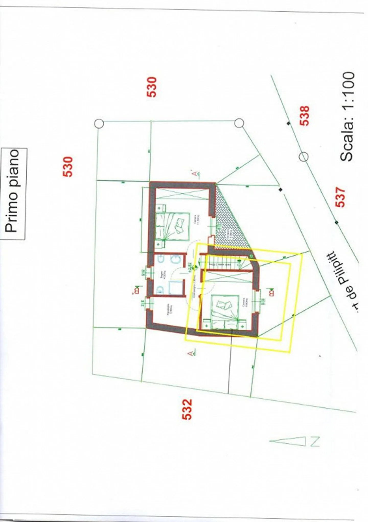 «Dorfrustico zum Ausbauen mit kleinem  Garten mit zwei Bauprojekten / rustico di nucleo da riattare con piccolo giardino con due progetti» - Foto 33 di 34