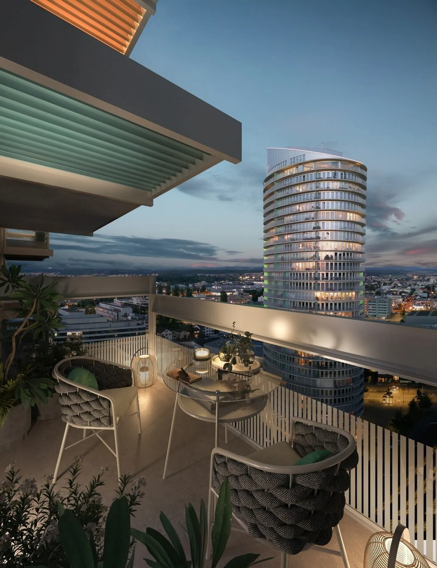 Appartement moderne avec vue sur la skyline - Photo 3 sur 10