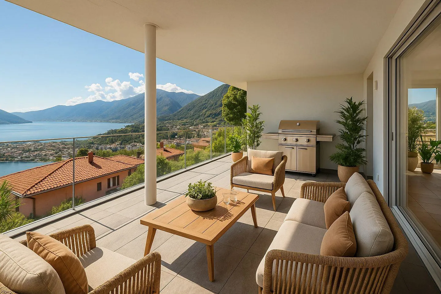 3.5-Zimmer-Wohnung mit Seesicht und Terrasse - Foto 1 von 8