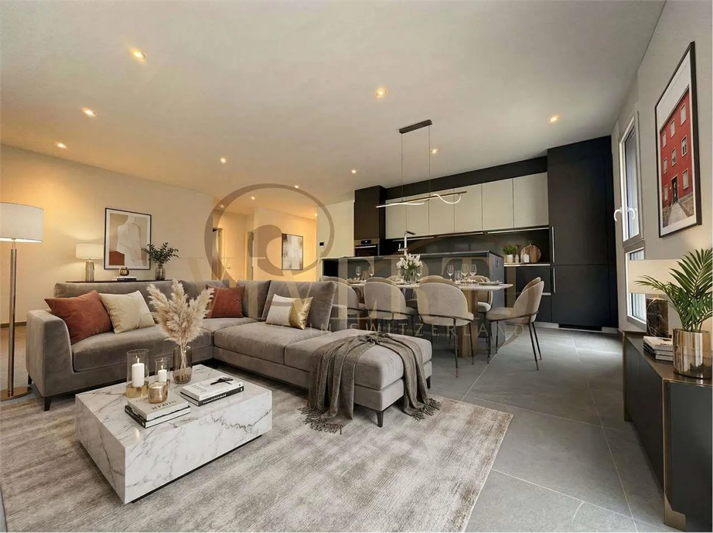 Elegante 3.5-Zimmer-Wohnung mit Terrasse - Foto 3 von 9