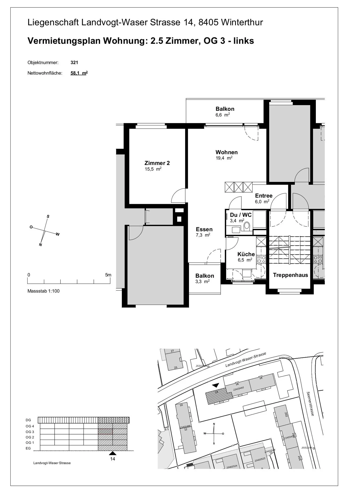 Grosszügige, sanierte 2.5 Zi.-Wohnung  Kopie - Foto 13 von 13