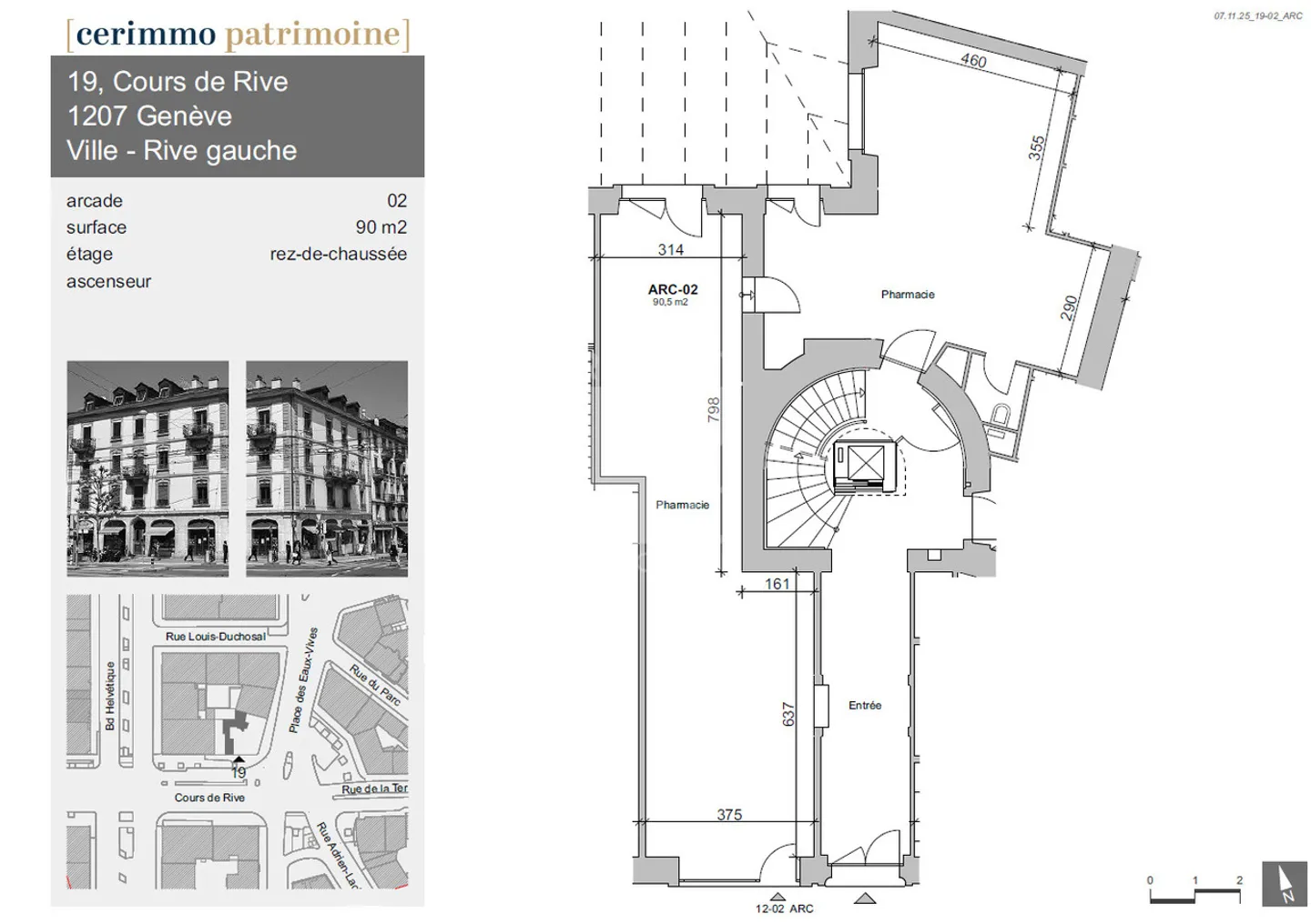 Arcade of approx. 90 m² on the ground floor - Photo 2 of 5