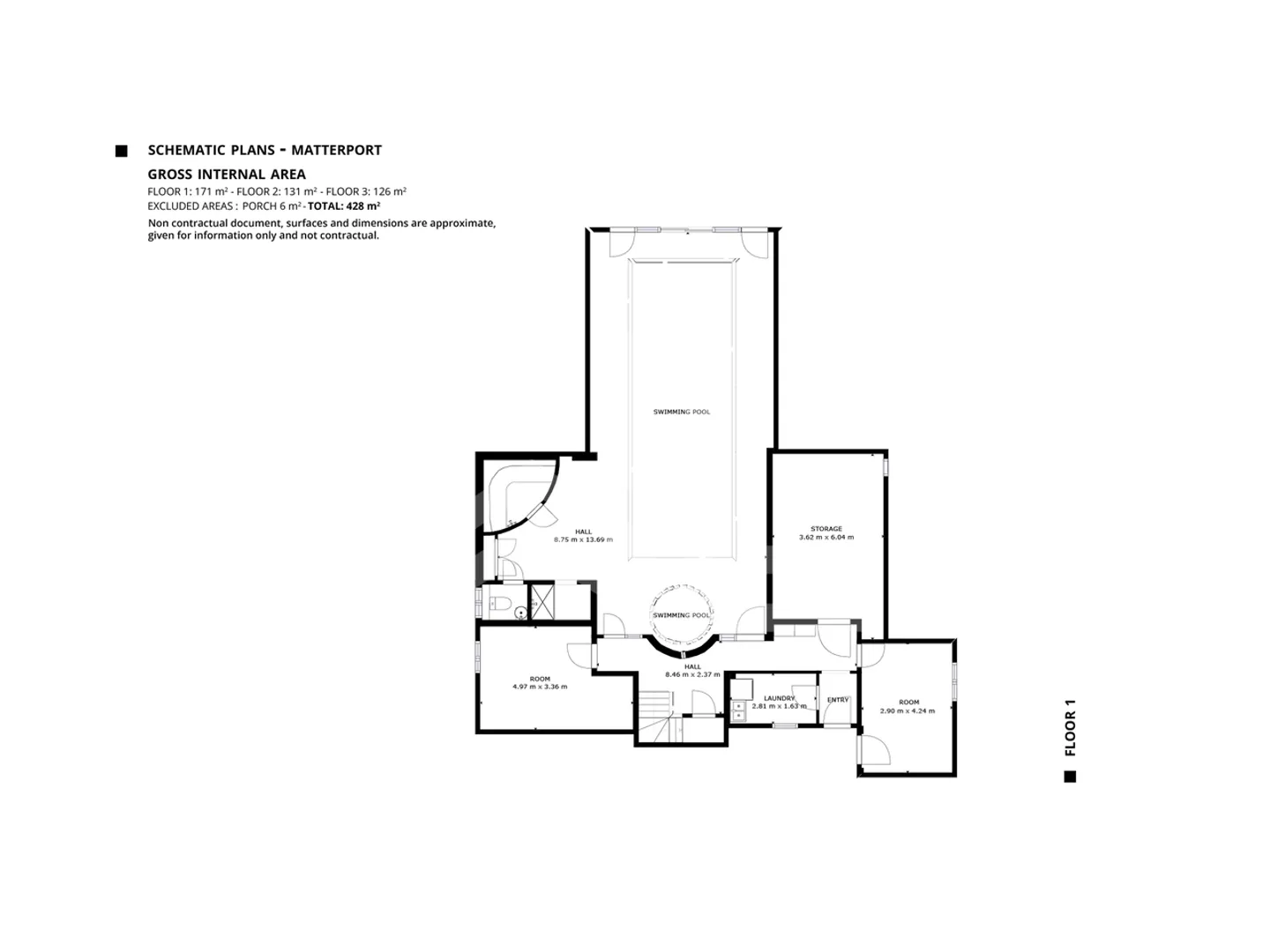 Eigentum mit angrenzender Wohnung und Innenpool - Foto 11 von 13