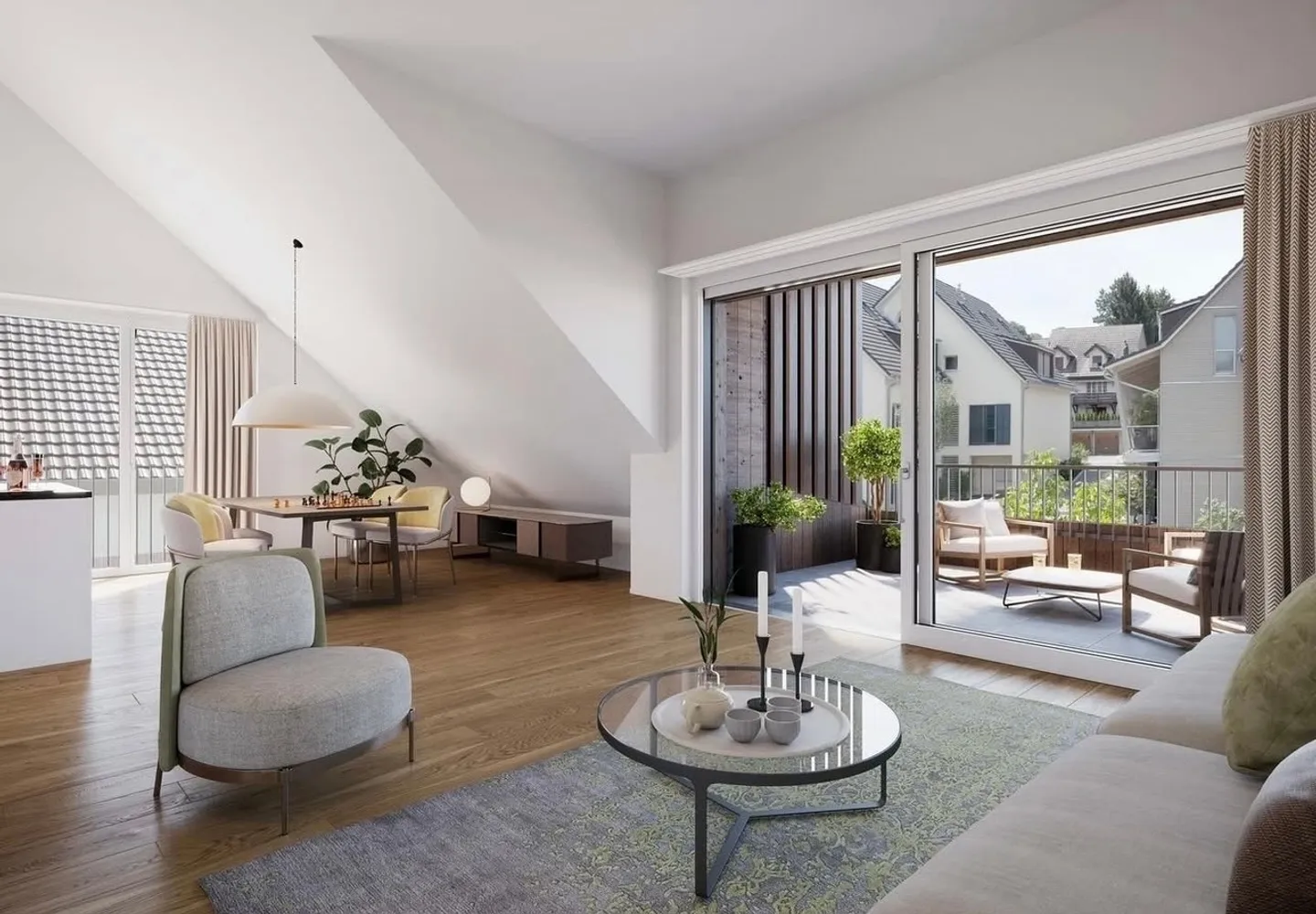 Appartement penthouse attrayant de 3,5 pièces dans un projet de nouvelle construction à Muri - Photo 1 sur 6