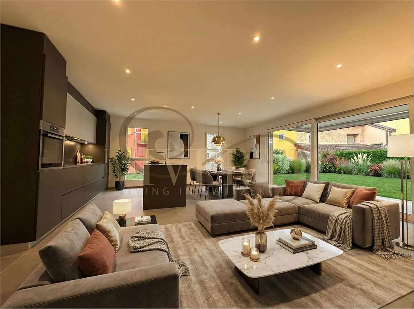 APPARTAMENTO 3.5 STANZE QUASI NUOVO CON GIARDINO PRIVATO A LUMINO - Foto 1 di 12