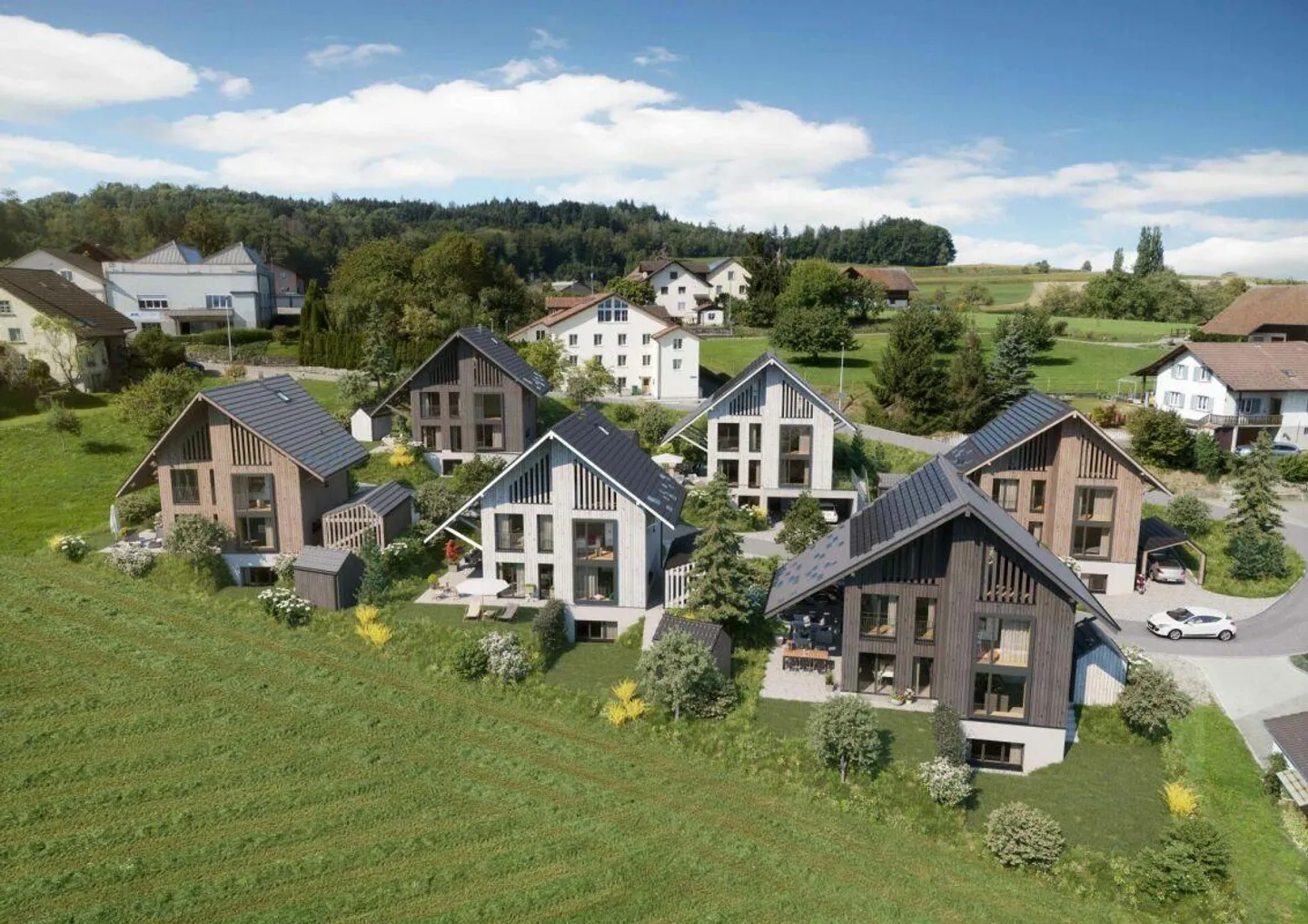 Baustart erfolgt - Einfamilienhäuser aus 100 % Schweizer Vollholz - Photo 7 of 9