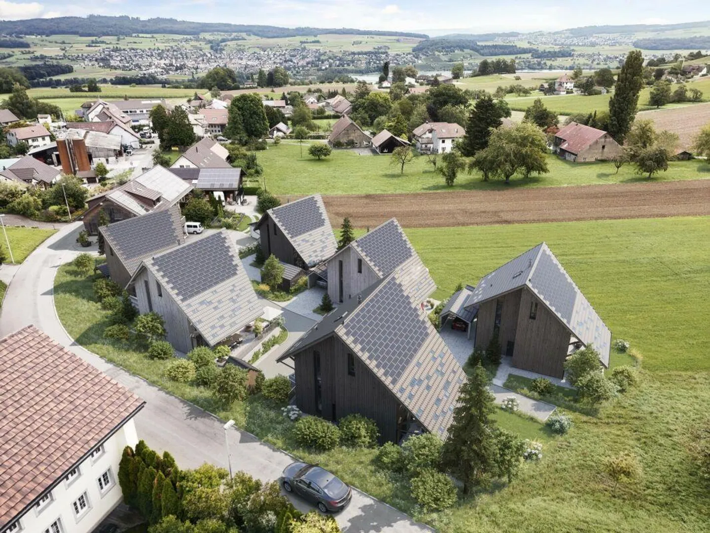 Baustart erfolgt - Einfamilienhäuser aus 100 % Schweizer Vollholz - Photo 8 of 9
