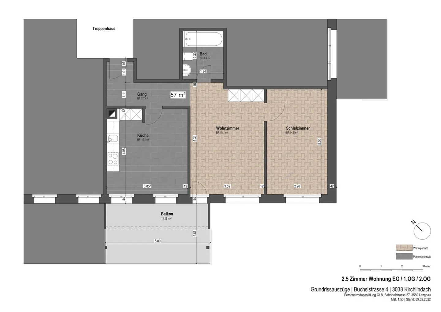 Modernes Apartment mit Aussicht - Foto 12 von 12