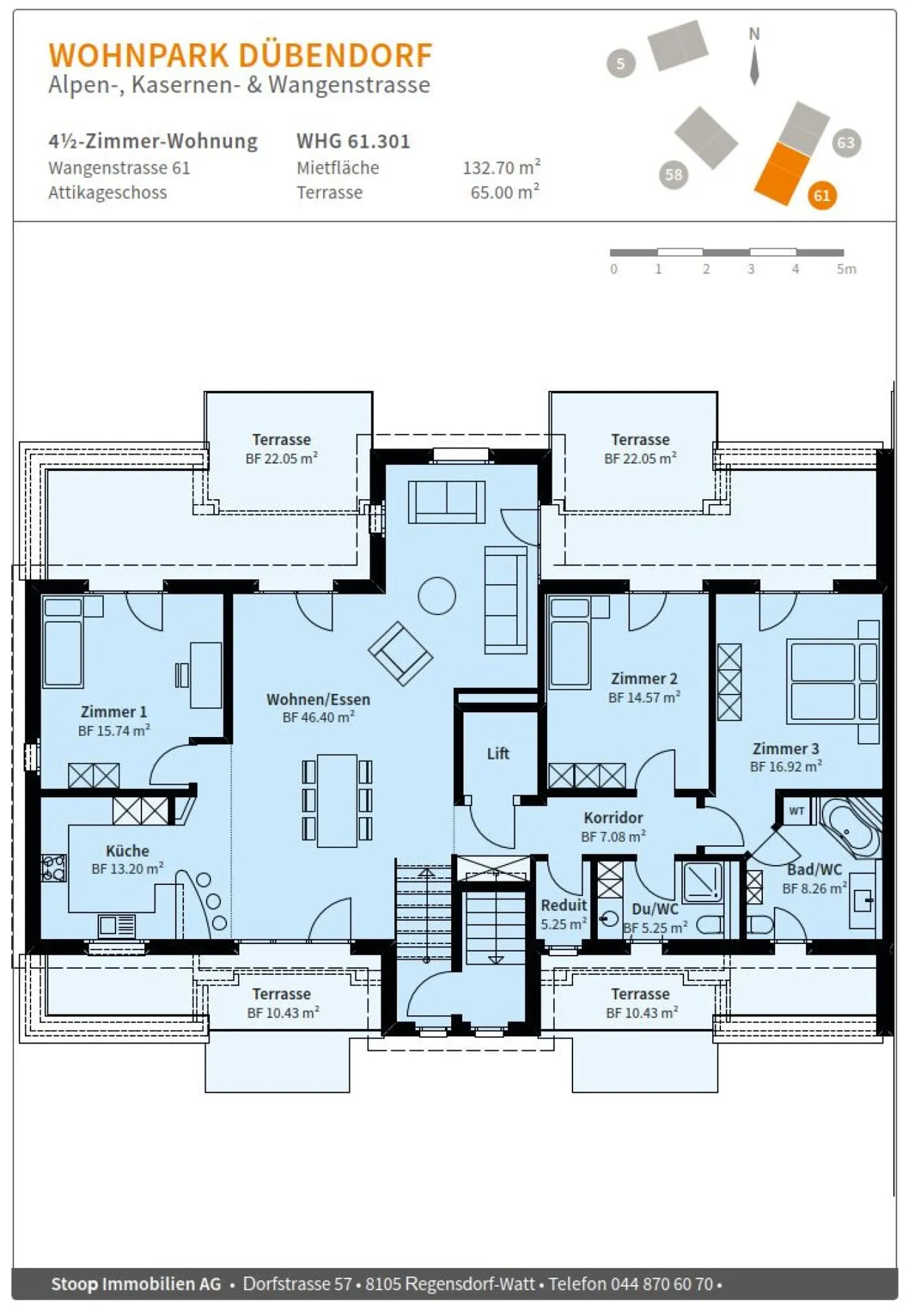 Appartement penthouse luxueux avec 4 terrasses, cheminée et vue panoramique - Photo 10 sur 10